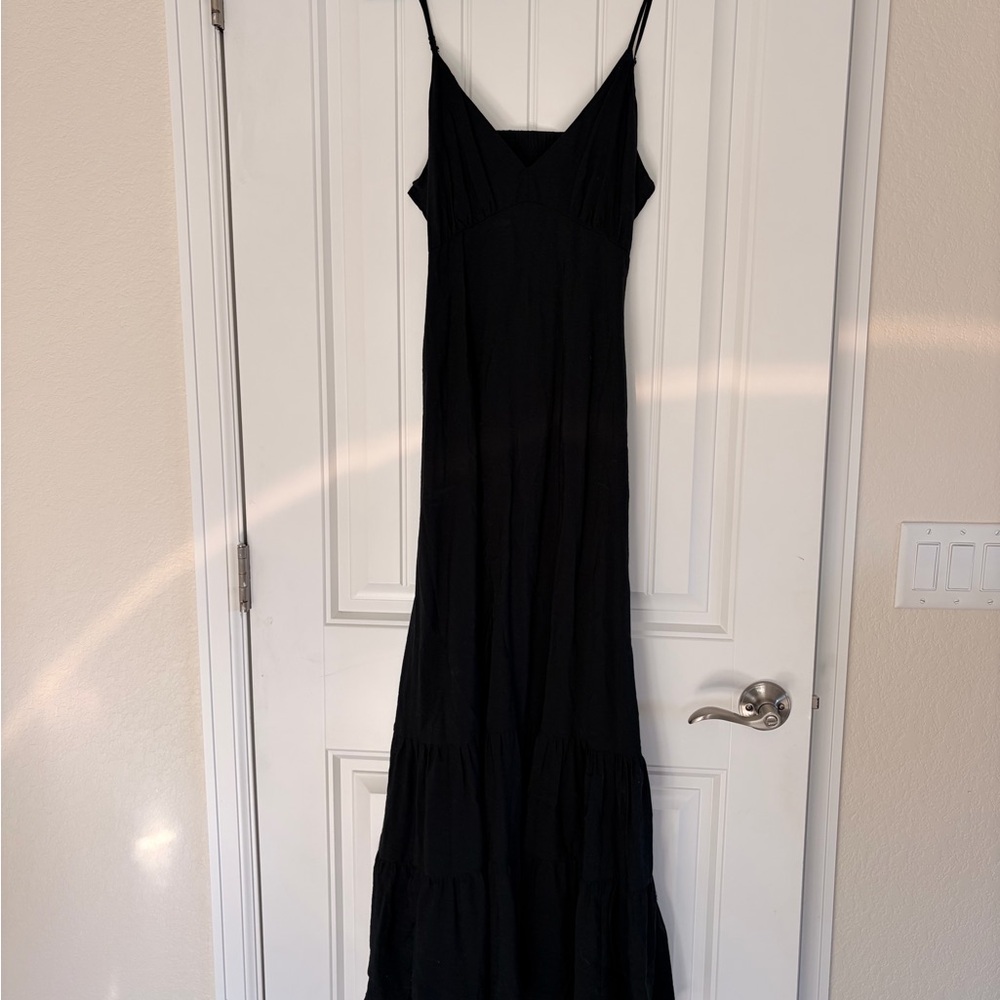 TARGET Black Maxi dress with open back